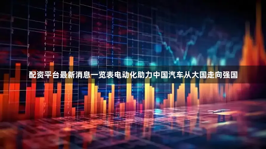 配资平台最新消息一览表电动化助力中国汽车从大国走向强国