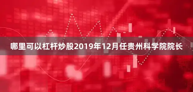 哪里可以杠杆炒股2019年12月任贵州科学院院长